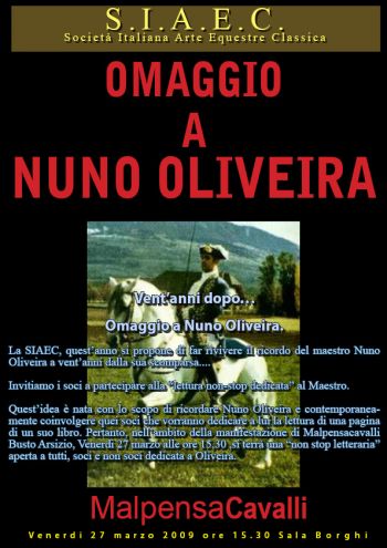 Vent'anni dopo... Omaggio a Nuno Oliveira